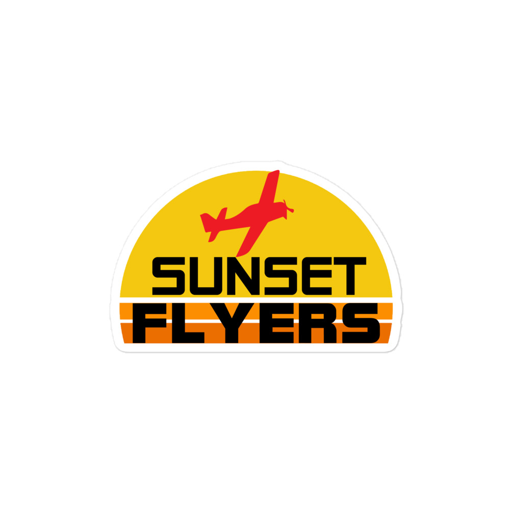 Sunset Flyers sticker - Image 2