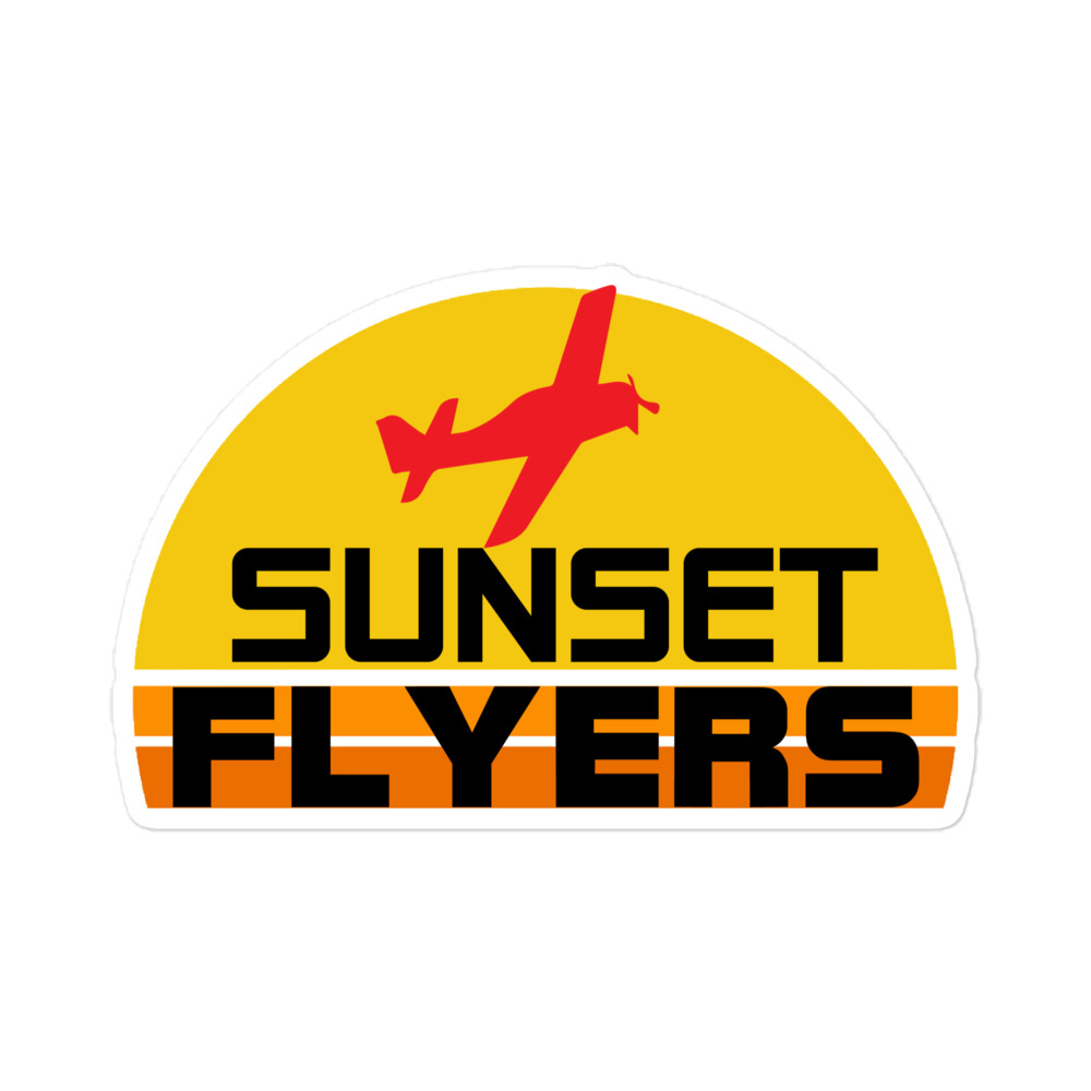 Sunset Flyers sticker - Image 3